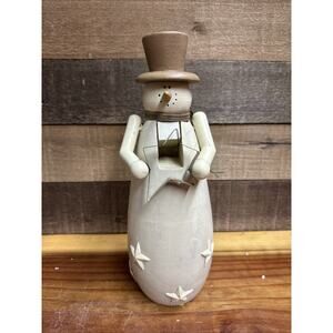 Vintage Flurryville Snowman Blizzard Bob & His Shining Star Nutcracker In Box